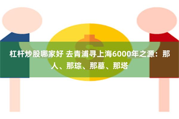 杠杆炒股哪家好 去青浦寻上海6000年之源：那人、那琮、那墓、那塔