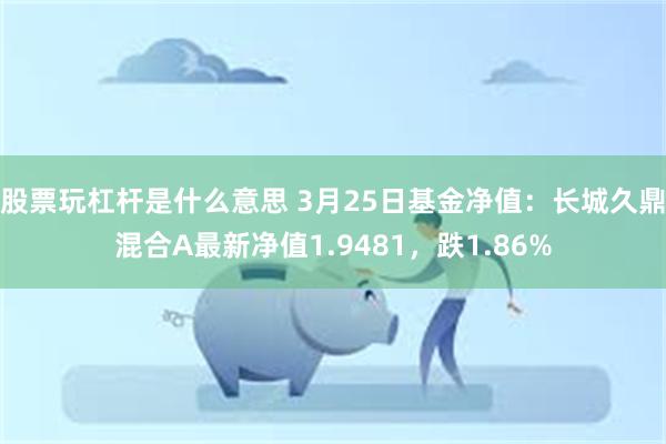 股票玩杠杆是什么意思 3月25日基金净值：长城久鼎混合A最新净值1.9481，跌1.86%
