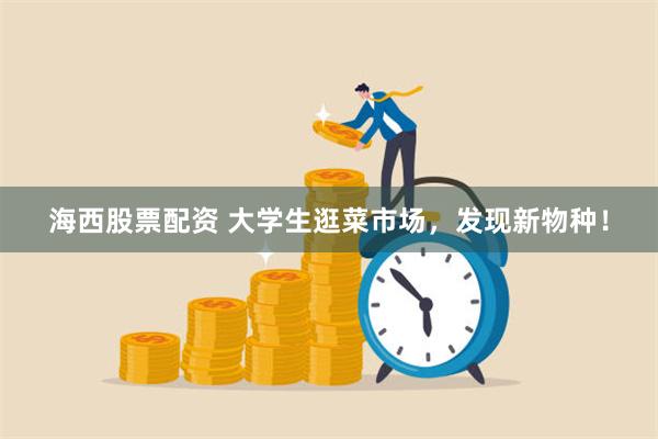 海西股票配资 大学生逛菜市场，发现新物种！